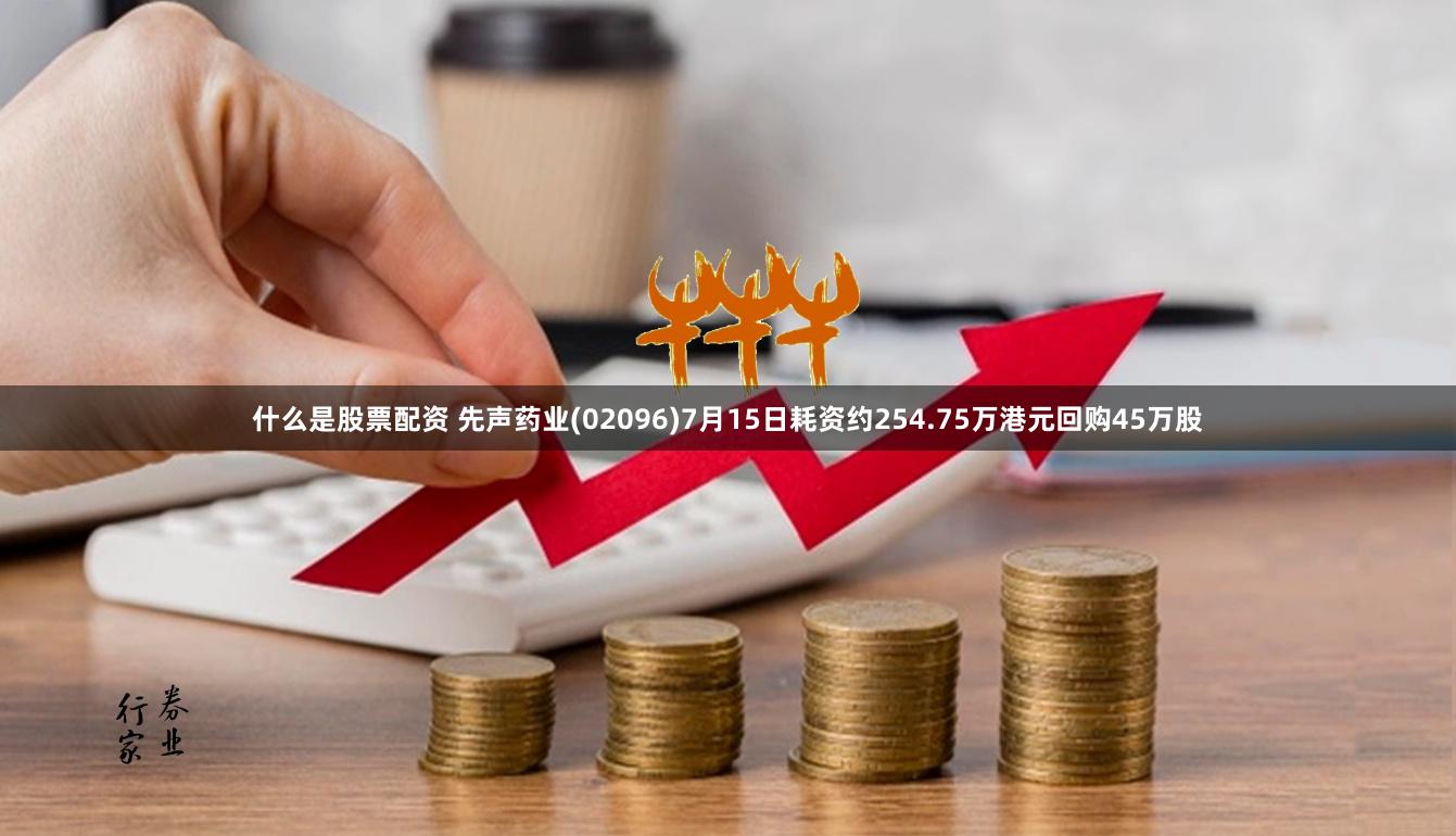 什么是股票配资 先声药业(02096)7月15日耗资约254.75万港元回购45万股